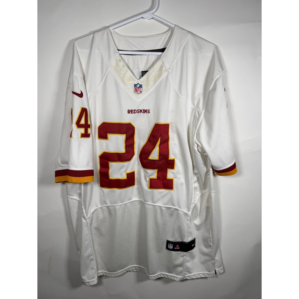 Nike NFL Washington Redskins Josh Norman 24 On Field Jersey White Mens 48 L